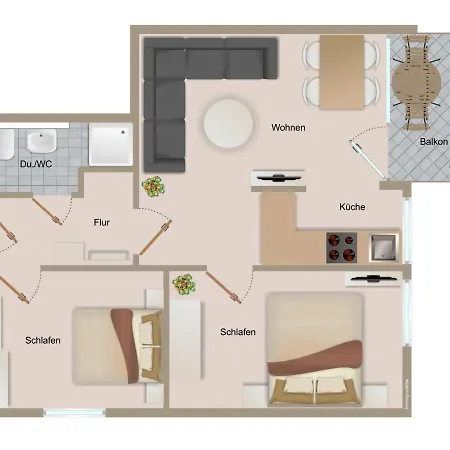 Haus Treibholz 1 Бюзум